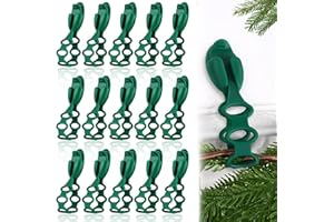 MUDEREK 15 PCS Christmas Garland Hanger for Mantle Garland Hooks, Green Xmas Wreath Ties Stocking Holder Reusable Silicone Adhesive Straps for Fireplace Mantle Wreath Stairways, 2025 Upgraded Materials