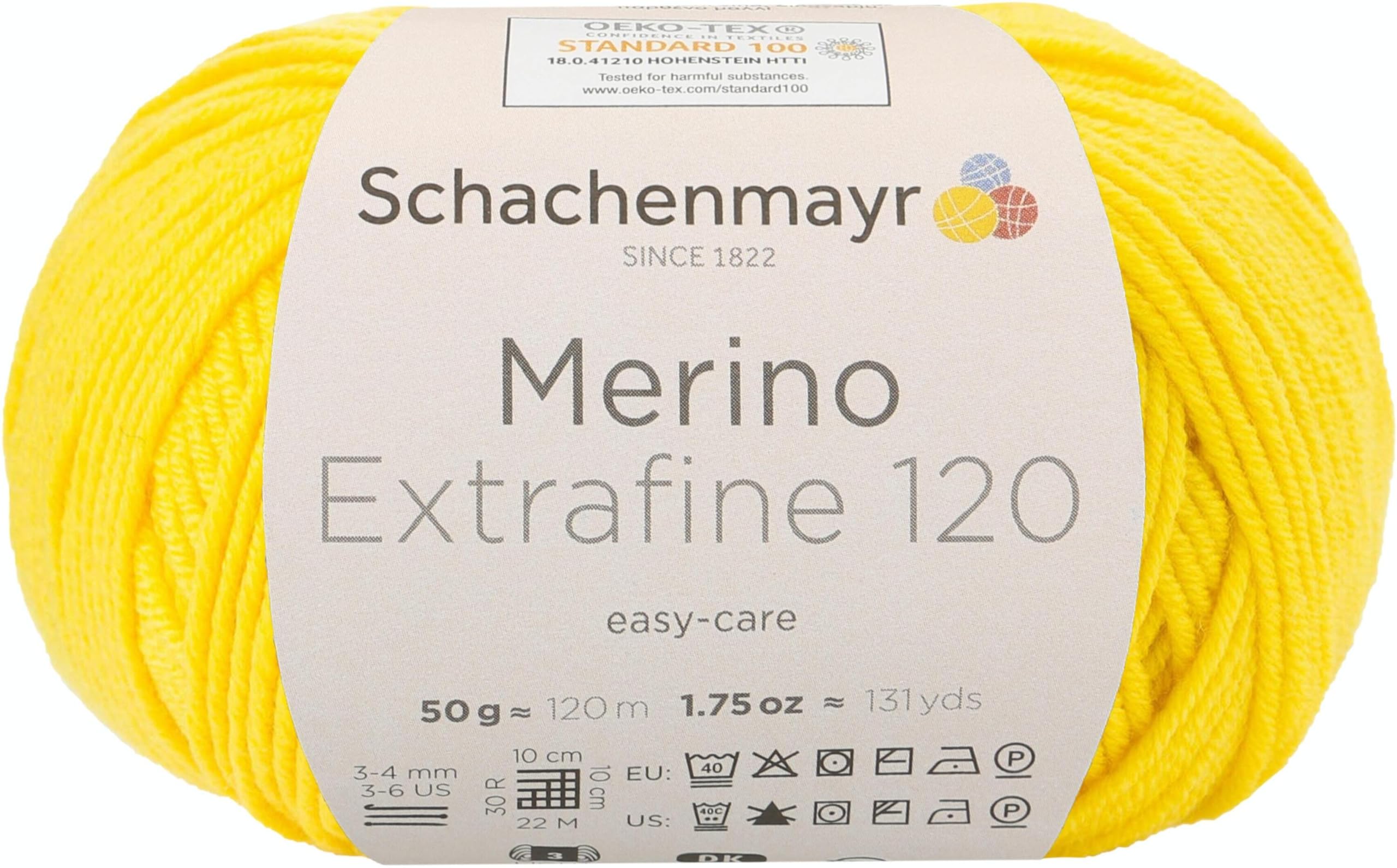 Schachenmayr 120 9807552 Extra-Fine Merino Wool Hand Knitting Yarn, wool, Löwenz, 10 x 10 x 7 cm