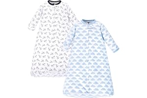 Hudson Baby Unisex Baby Cotton Long-Sleeve Wearable Sleeping Bag, Sack, Blanket