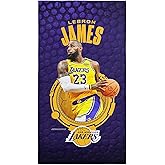 Northwest Lebron James Los Angeles Lakers NBA 30 x 60 inch Microfiber Beach Towel