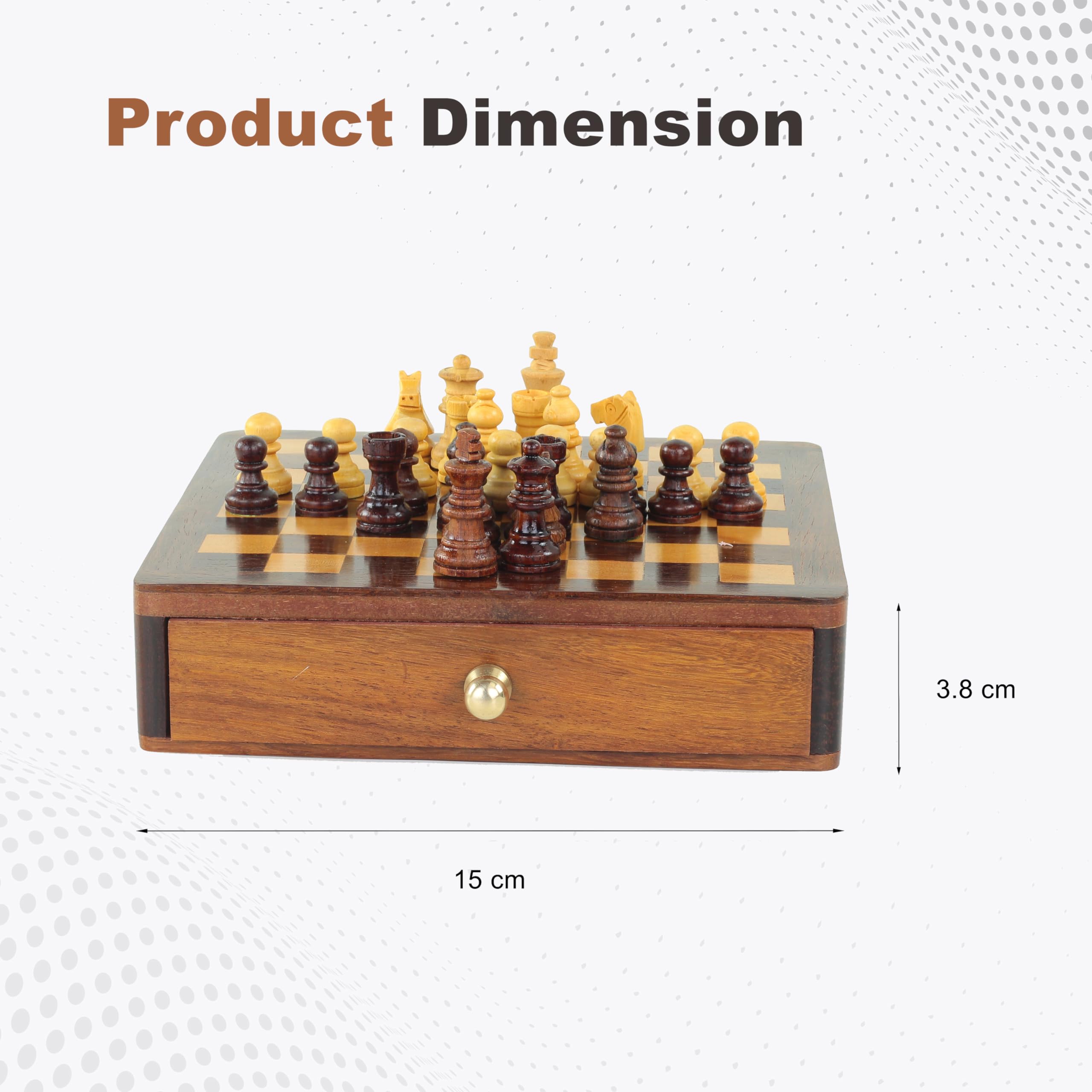 Chess Board Set w/ Pieces Hidden in Nautical Table Top Old World Wood 13 Globe