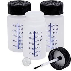 Paint Touch Up Bottles with Brush, Mixing