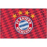 FC Bayern München Hissfahne XL – 150 X 400 Cm, Rot-weiß Mit Logo – Inkl. 5 Karabinerhaken Für Fahnenmast