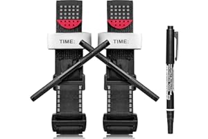 Bencai Metal Rod Tourniquet (2-Pack with Markers) - Reinforced Aluminum Non-Slip Windlass Rod, Quick Stop Trauma Bleeding, Tactical Combat, Medical Rescue, Outdoor First Aid Essentials