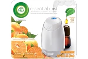 Air Wick Essential Mist, Essential Oil Diffuser (Diffuser + 1 Refill), Mandarin & Sweet Tangerine, Air Freshener