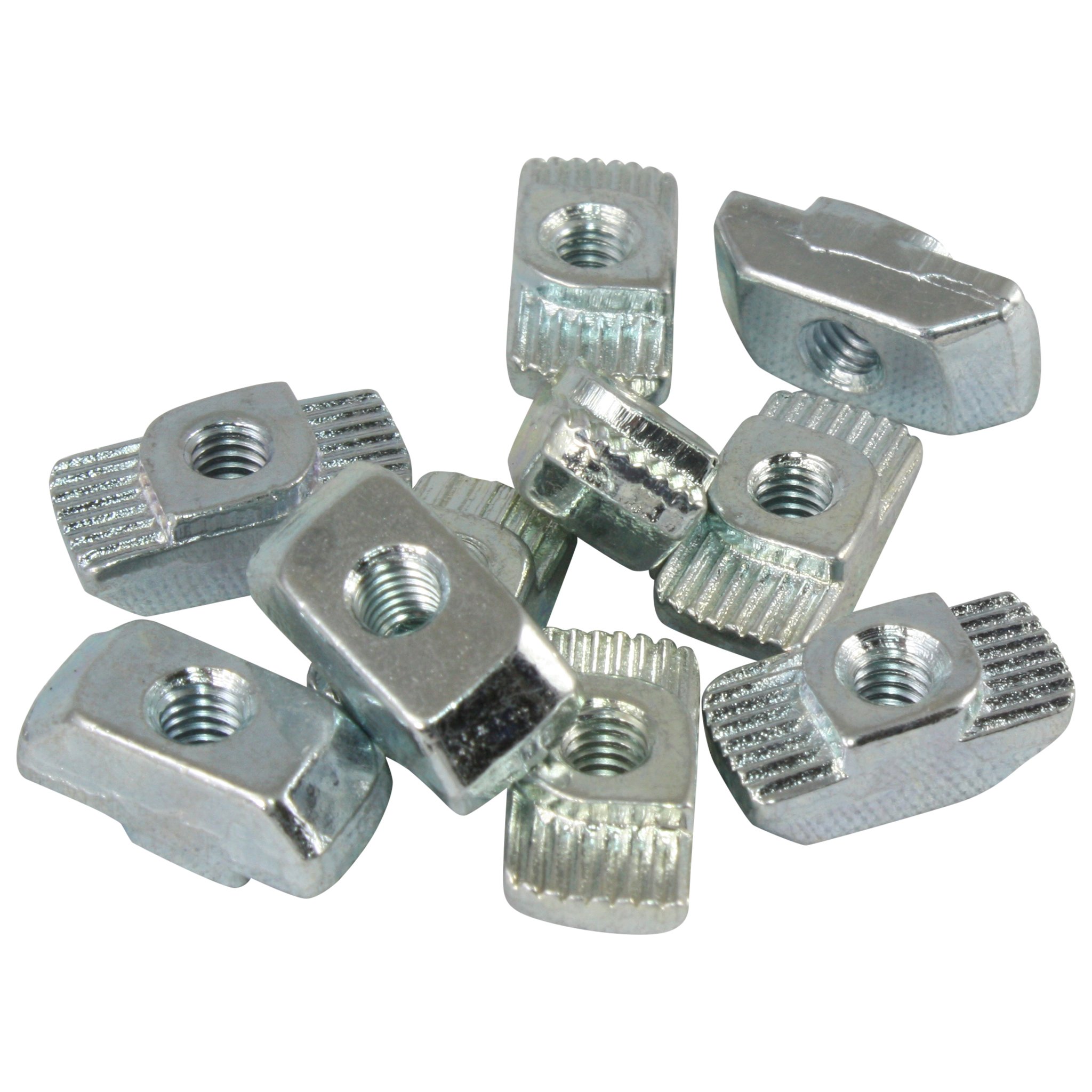 100x Hammer Nut Groove 8 - Type B - M4 Bar 1.5 mm Galvanised Steel