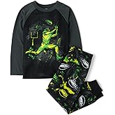 The Children's Place boys Long Sleeve Top and Pants 2 Piece Pajama Set