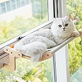 MEWOOFUN Folding Cat Window Perch For Indoor Cats