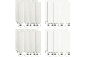 AGVEE 16 Pairs Heavy Duty Picture Hanging Strips, Damage Free Removable Hooks & Loops with Adhesive, Sticky Poster Photo Frame Hangers Kit Without Nails Tools for Wall Mount Decoration, White