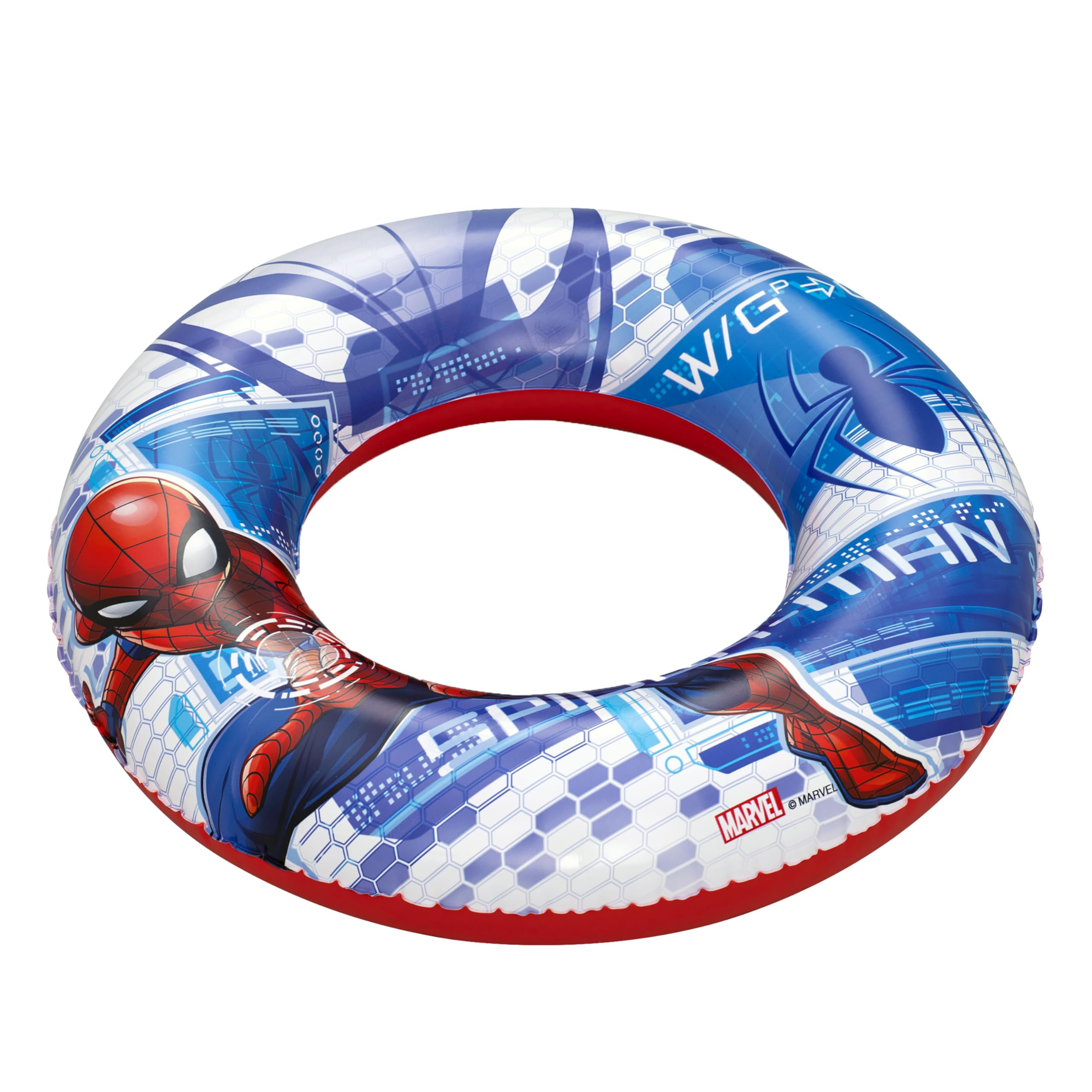 Bestway Spider-Man Kinder-Schwimmring Ø 48 x 11 cm – Aufblasbarer Schwimmreifen, Schwimmhilfe für Pool & Meer, Wasserspielzeug für Kinder von 3-6 Jahren
