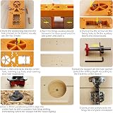 Hyber&Cara Forstner Drill Bit Hinge Jig 35mm Depth Stop Kit view 4