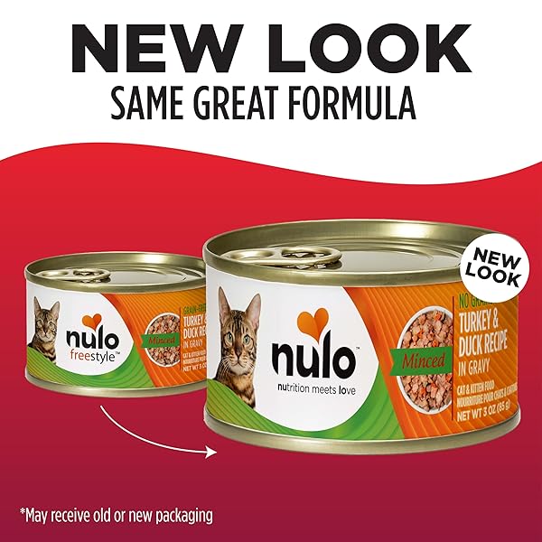 NULO TURKEY & DUCK GRAIN-FREE MINCED WET CANNED CAT FOOD, 3 OUNCE