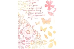 Sizzix A4 Stencil for Sizzix Stencil & Stamp Tool, Petal Play by 49 & Market, 1 Stencil