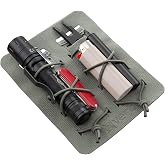 Vertx MAP Admin Double Compatible Molle System Organizer Insert Patch Panel Accessories Attachment for Tactical Backpack Bag, Flashlight and Tool Accessory Holder