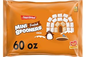 Malt-O-Meal Frosted Mini Spooners Shredded Wheat Cereal, 60 OZ Bag