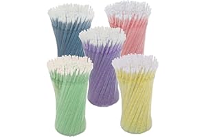 500Pcs Disposable Crystal Eyelash Swabs，Disposable Makeup Applicators, Micro Brush Applicators Lash micro swabs, Microswabs, 