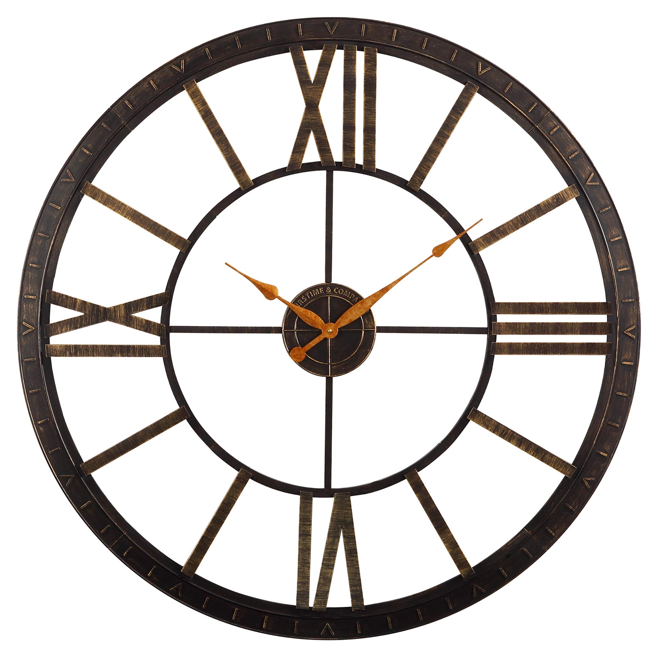 FirsTime & Co. Big Time Wall Clock, 40", Oil Rubbed Bronze