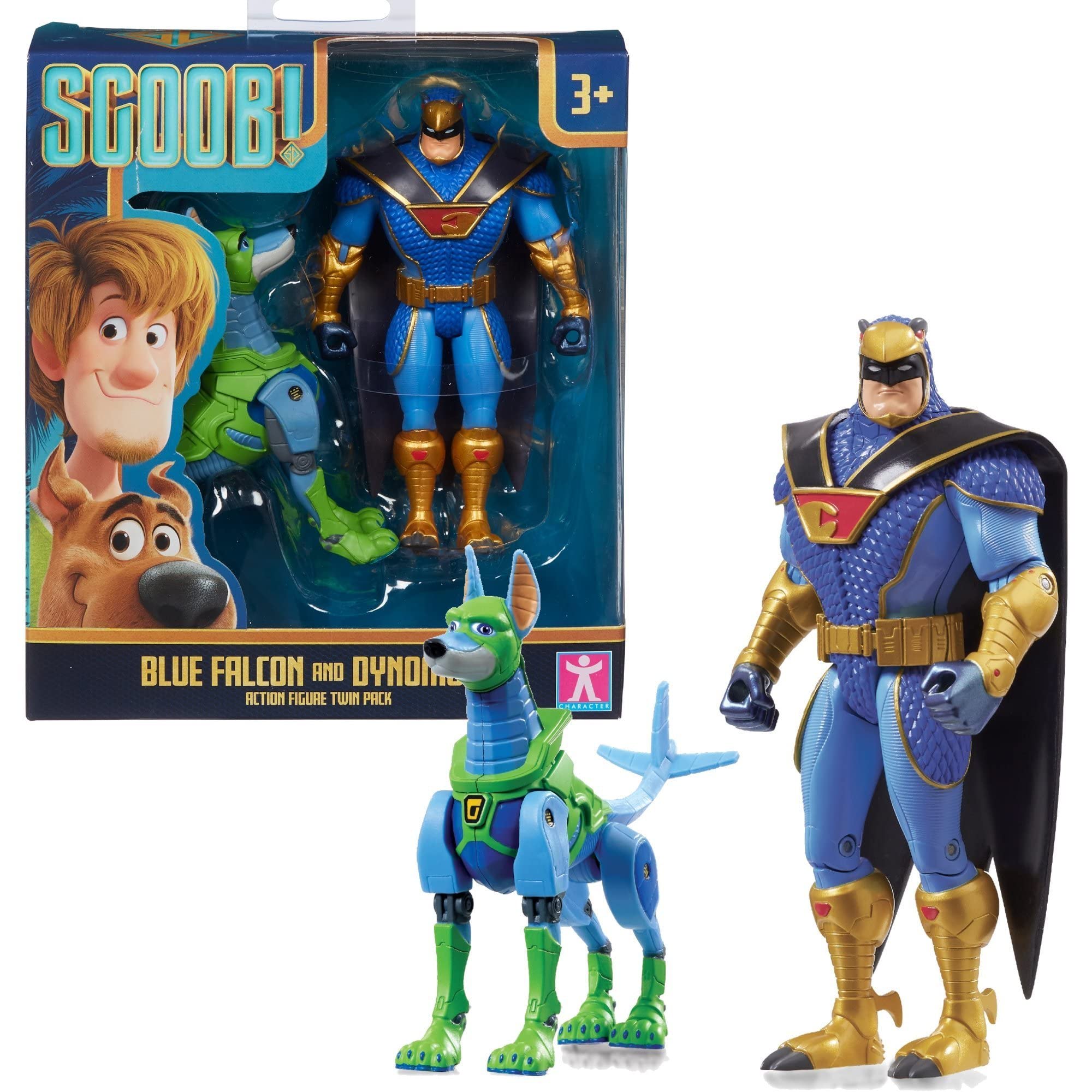 Scooby Doo BLUE FALCON AND DYNOMUTT ACTION FIGURES TWIN PACK