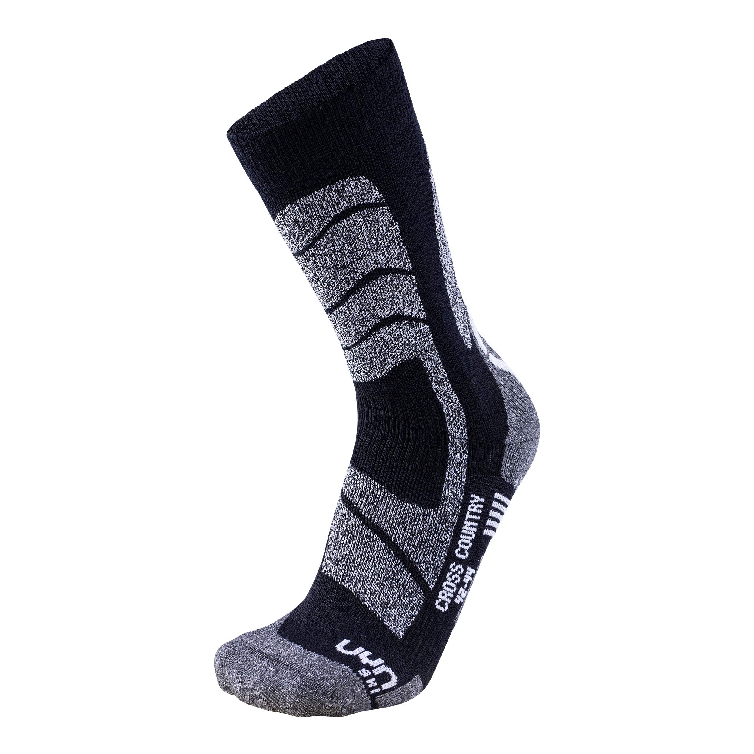 UYN S100038 SKI CROSS COUNTRY Socks Men's Black/Muline' 44
