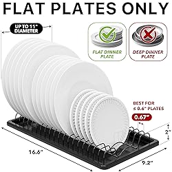 Simple Houseware Plate Drying Rack with