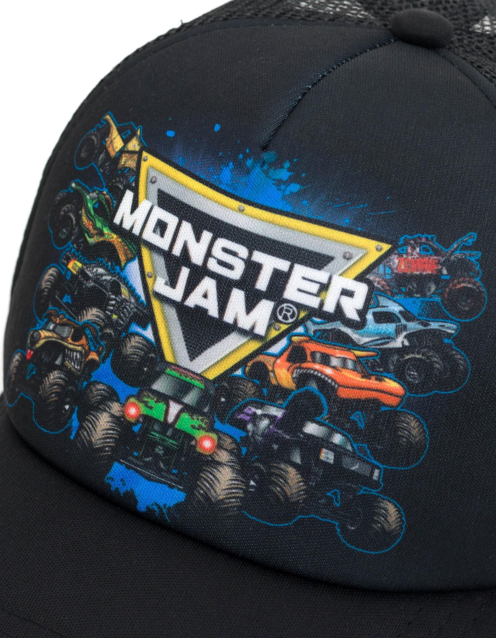 Monster Jam Grave Digger El Toro Loco Megalodon Mesh Adjustable Snapback Baseball Cap One Size