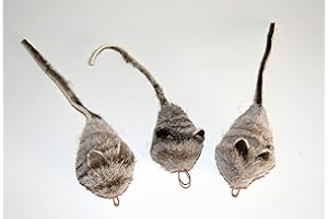 CoolCyberCats Fun Rat Pack 3 Pack of Mice Mouse Refill/Attachment - Fits Wildcat and Popular Bird and Catcher Type Wands/Poles