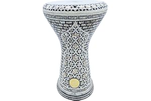 New! Gawharet El Fan Classic 17" Mother of Pearl Darbuka Drum Percussion (Epsilon Tauri)
