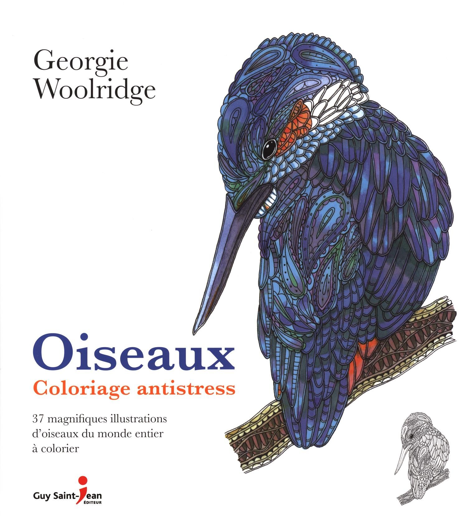 Oiseaux Coloriage Antistress Amazonca Georgie Woolridge