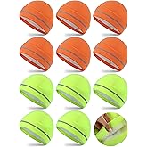 Geyoga 12 Pcs Reflective Knit Hat Winter Safety Beanies Fleece Lined Hi Vis Hat Warm Knitted Cap for Adult Work Running