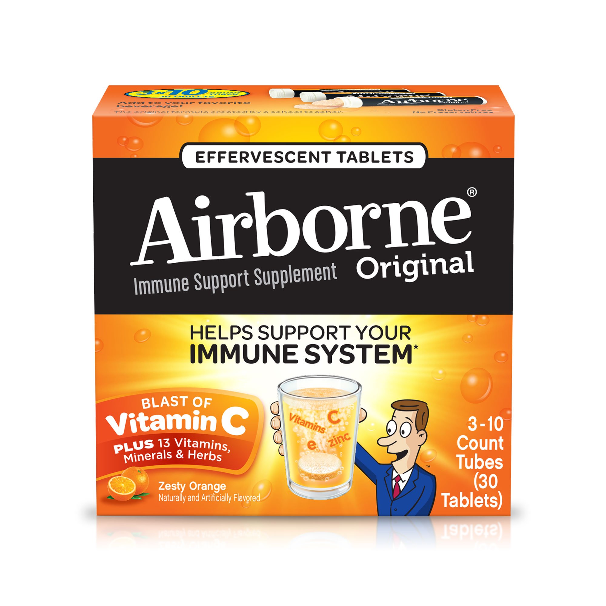 Airborne Effervescent Health Immune Boosting Formula Zesty