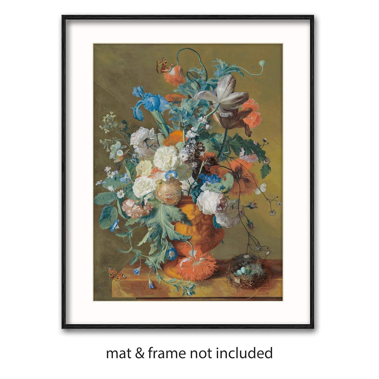 Amazon Com Still Life Print 17th Century Botanical Wall Decor