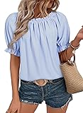 EVALESS Spring Outfits for Women 2025 Tunic Tops