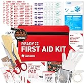 Ready First Aid 107 Piece First Aid Kit - Camping, First Aid Kit, Camping Essentials, Hiking, Home Essentials, Car Emergency 
