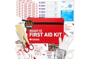 Ready First Aid 107 Piece First Aid Kit - Camping, First Aid Kit, Camping Essentials, Hiking, Home Essentials, Car Emergency 