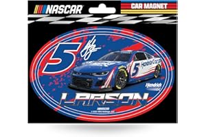 Rico Industries NASCAR Racing Kyle Larson Car Art Badge Magnet