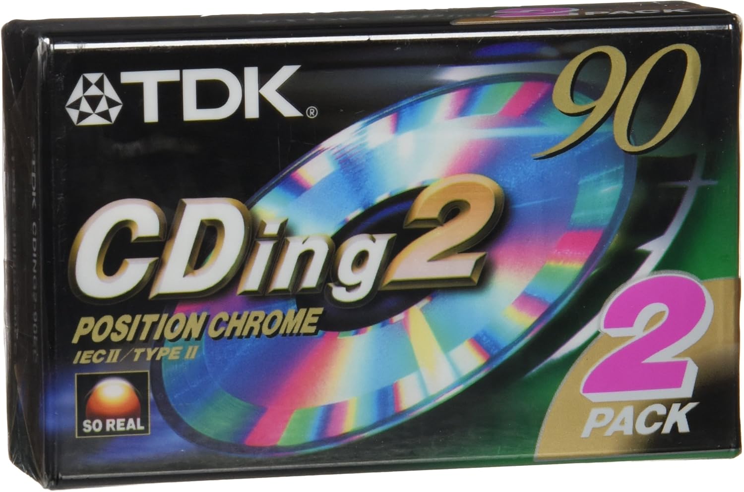 TDK - CDing2 CROMO - Cinta Cassette Virgen 90 minutos / Pack de 2: Amazon.es: Electrónica