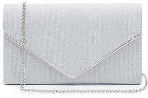 Dasein Women Glistening Clutches Handbags Evening Bags Wedding Purses Cocktail Prom Party Clutches