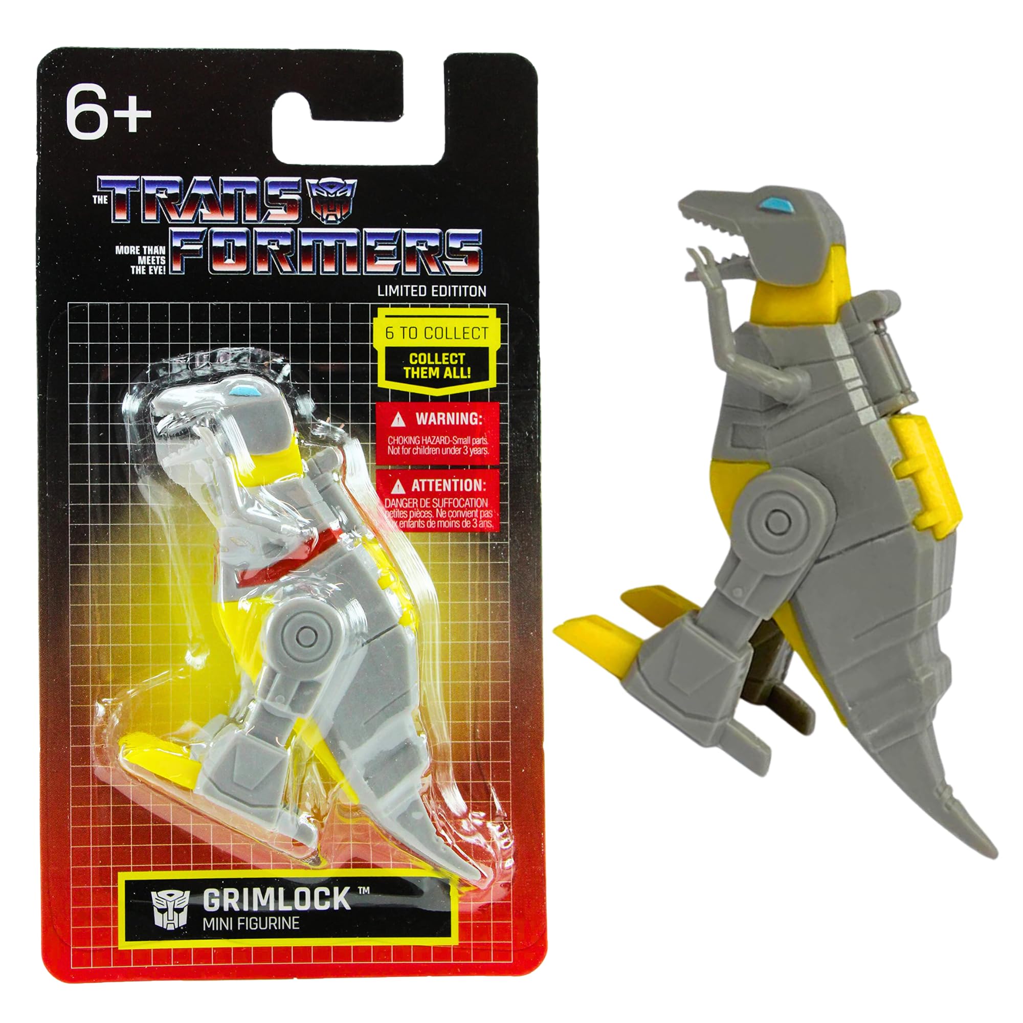 Prexio Limited Edition Original Transformers 6.5cm Autobot Collectible Mini Action Figure Toy - Grimlock