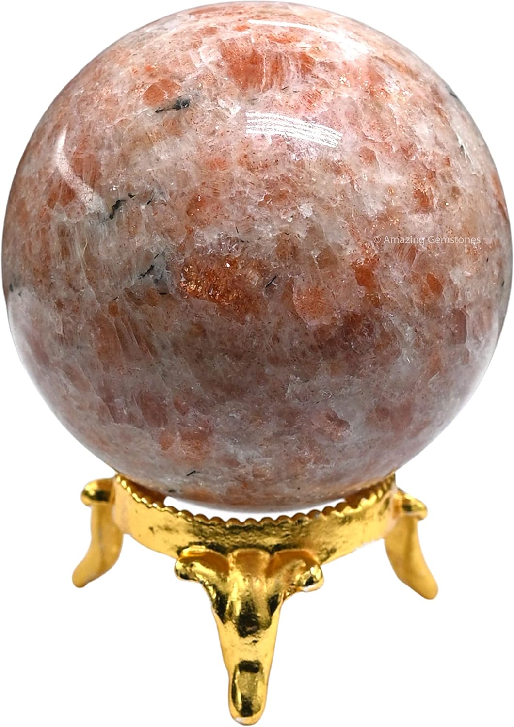 Mixed Media - Sunstone Crystal Ball with Stand - 2
