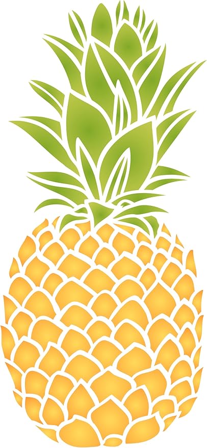 Ananas Schablone – wiederverwendbar Obst Gemüse Küche Wand Schablone
