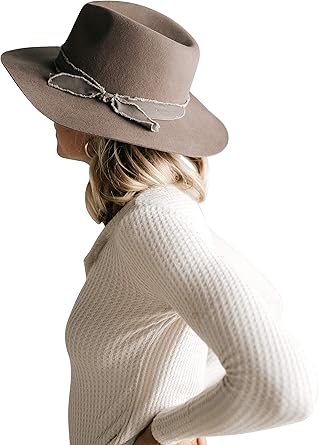 grey floppy felt hat