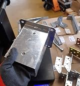 LLB Bolt Down Square Bracket 100mm x 100mm Post Base Heavy Duty Galvanised view 4