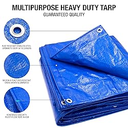 Waterproof Tarps 10x18 - Multi Purpose 5 MIL Tarp