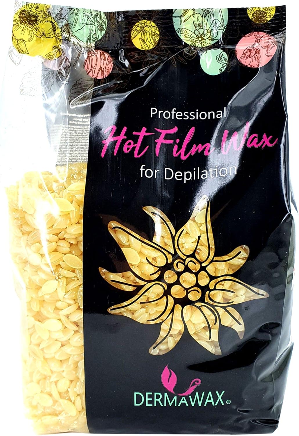 1 kg Stripless Dermawax Natural Hot Wax Film Wax Brazilian Waxing