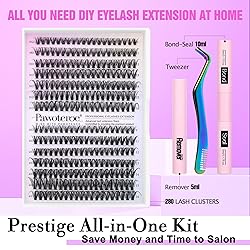 Pawotence Lash Extension Kit DIY 280pcs Individual
