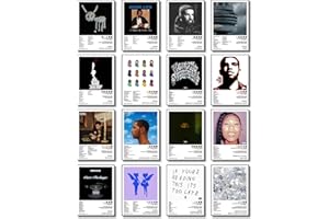 UMAYALIFE Drake Poster (16 Pcs 8 * 11 inch) Album Cover Music Posters for Room Aesthetic, Wall Art for Room Decor Posters for Fans Unframed