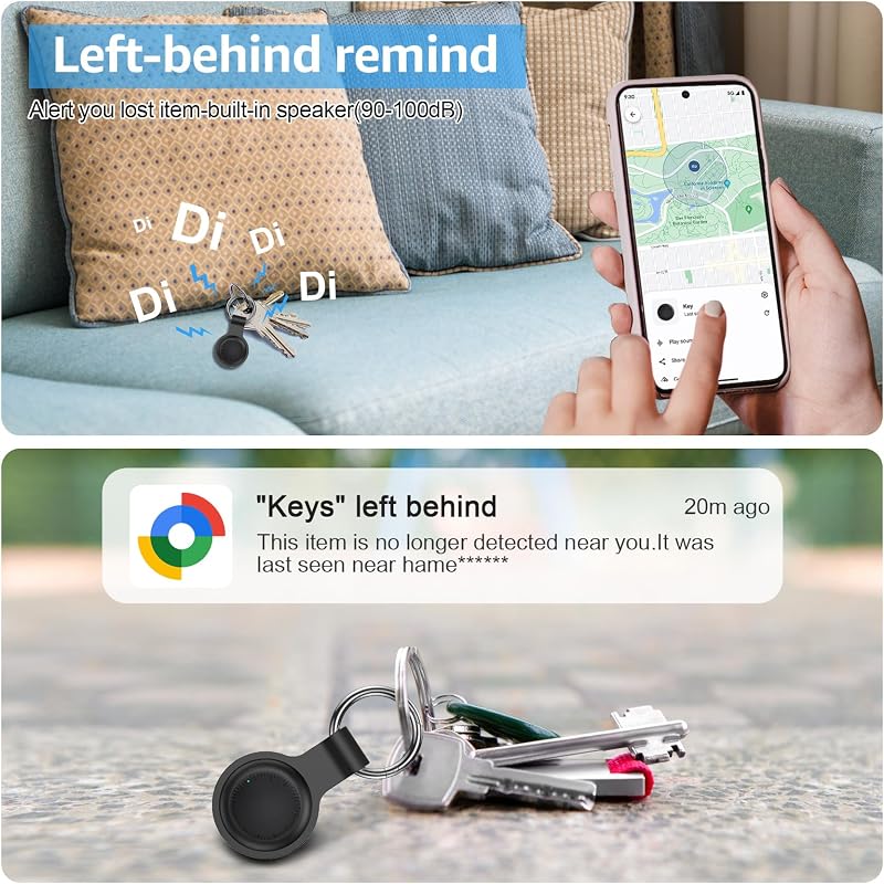 Air Tracker Android,4 Pezzi Smart tag Android Funziona con Google Dov'è App
