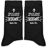 This Is What an Awesome Designer Looks Like Socks – Funny Creative Gift for Designer Gifts for Birthday, Christmas, or Work Anniversary, Graduation, etc.(190)