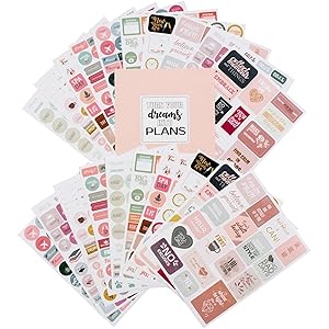 Planner Stickers Value Pack, Monthly Weekly Daily Planner Sticker Set of 1,000+ Stickers for Planner