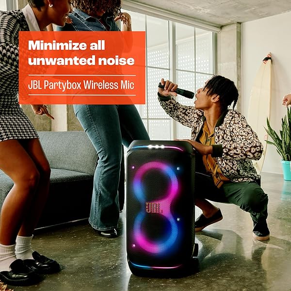 JBL PARTYBOX WIRELESS MIC – 2X DIGITAL WIRELESS MICROPHONES, RECHARGEABLE BATTERY (20HRS – 700MAH), CLEAR VOICE, CRISP SOUND, STABLE 2.4GHZ CONNECTION, COMPATIBLE WITH ALL PARTYBOX SPEAKERS (BLACK)